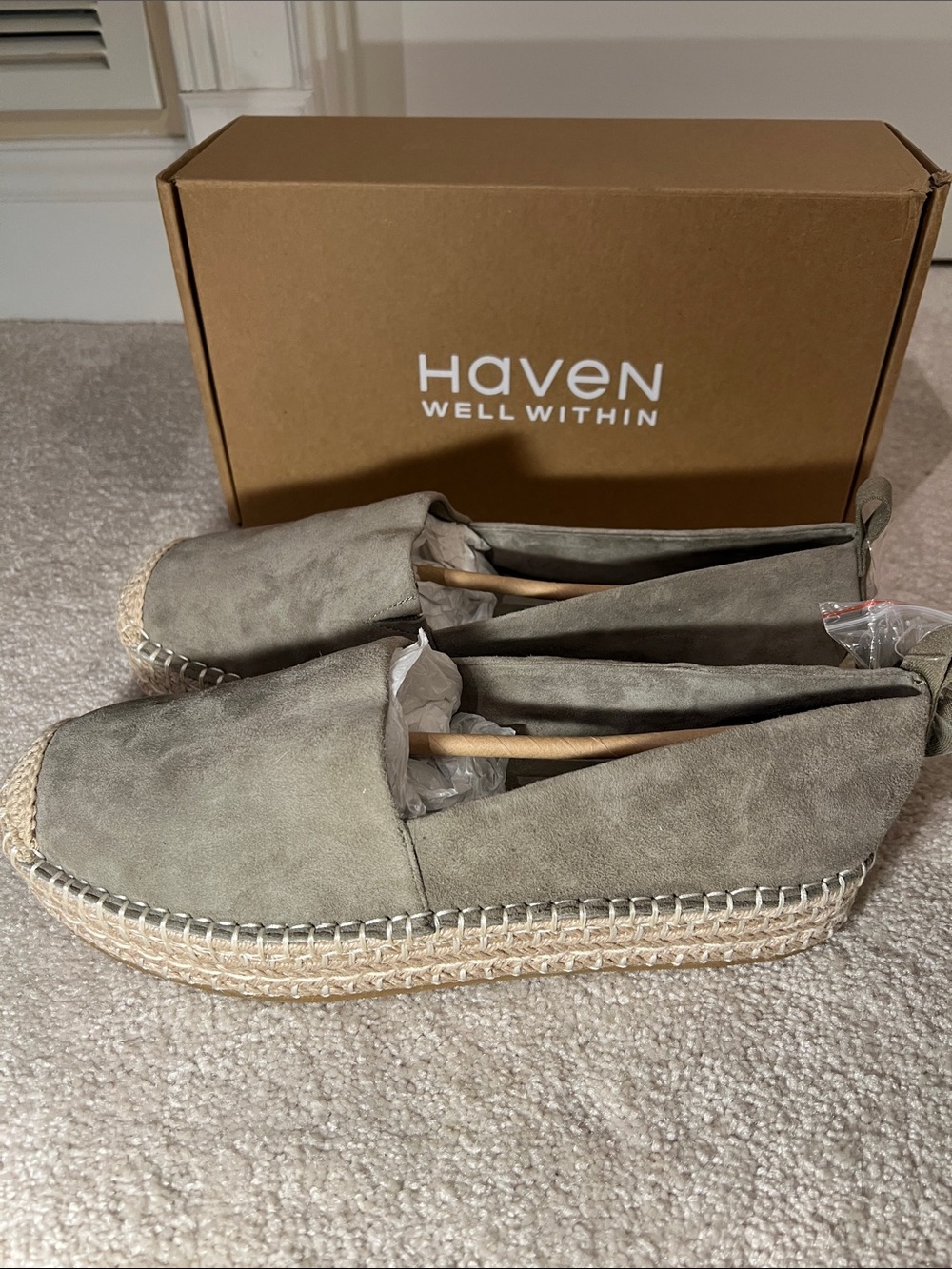 Haven Well Within Women's Taupe Espadrille Flats
